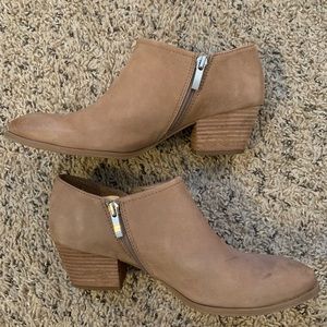 franco sarto suede booties 7.5